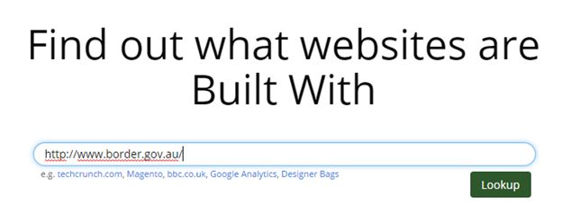 type in the site name